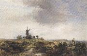 George cole The Windmilll on the Heath (mk37) Spain oil painting artist